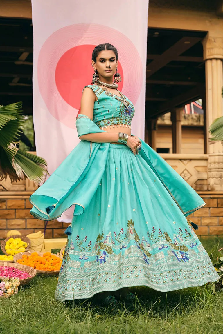 Elephant Lehenga-choli