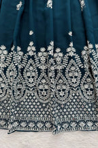 Ruby Georgette Lehenga