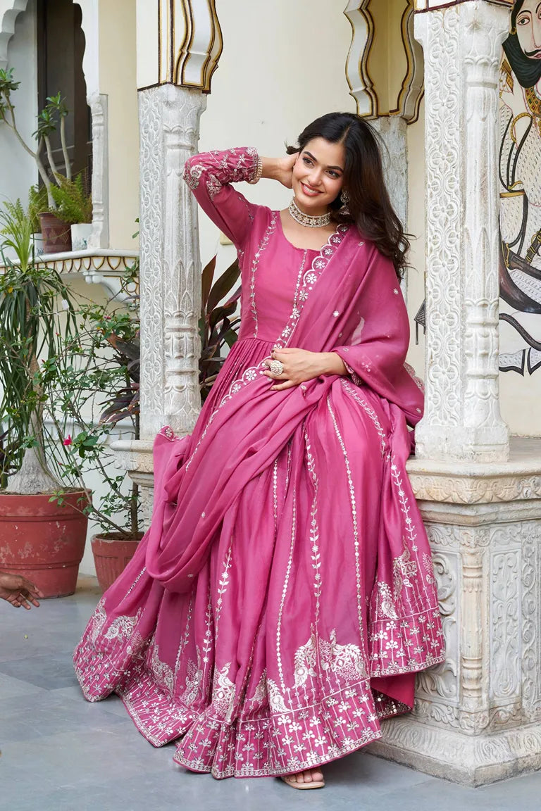 Full Flared Festive Gown