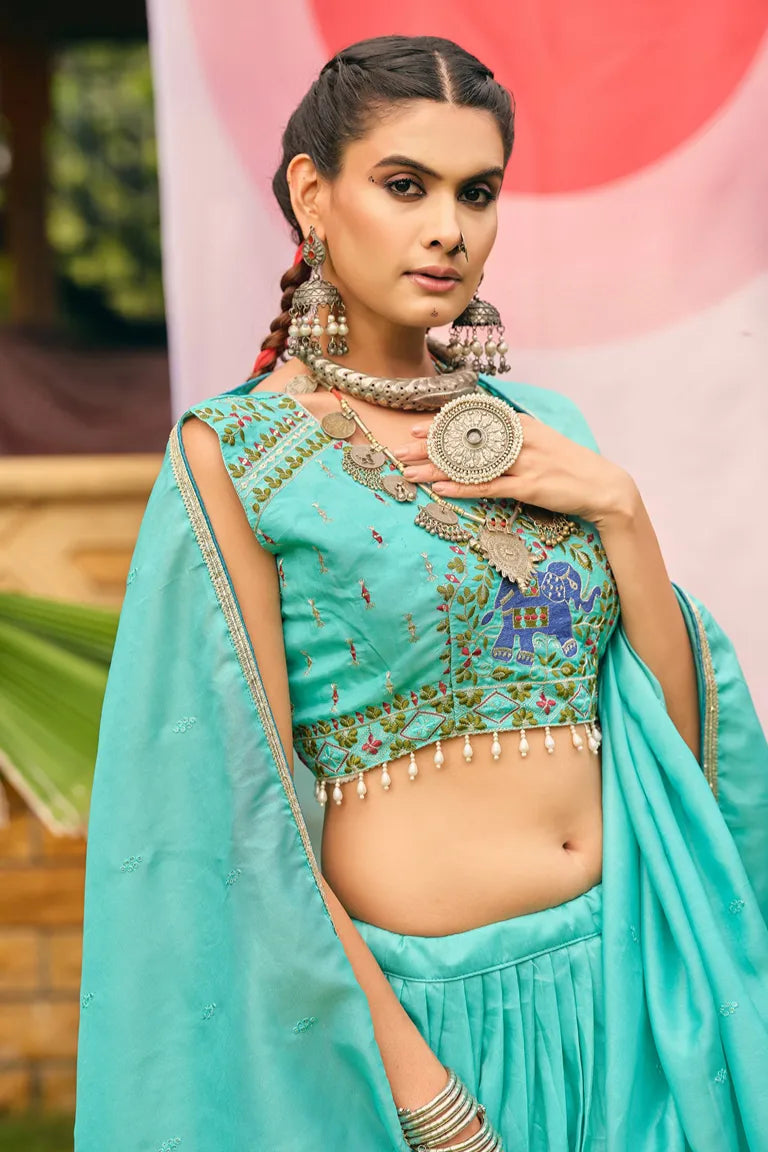 Elephant Lehenga-choli