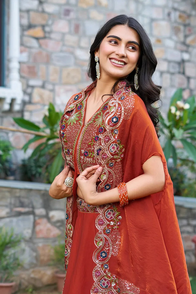 Embroidered Jacket Lehenga Set