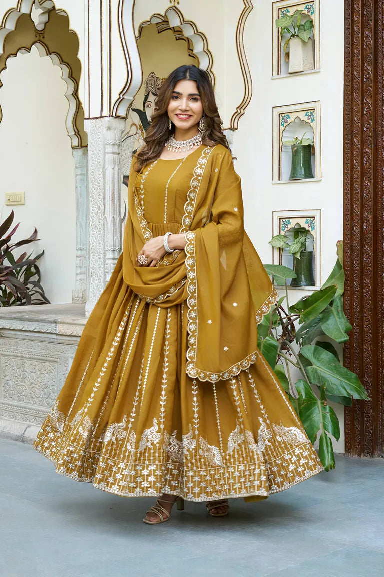 Full Flared Festive Gown
