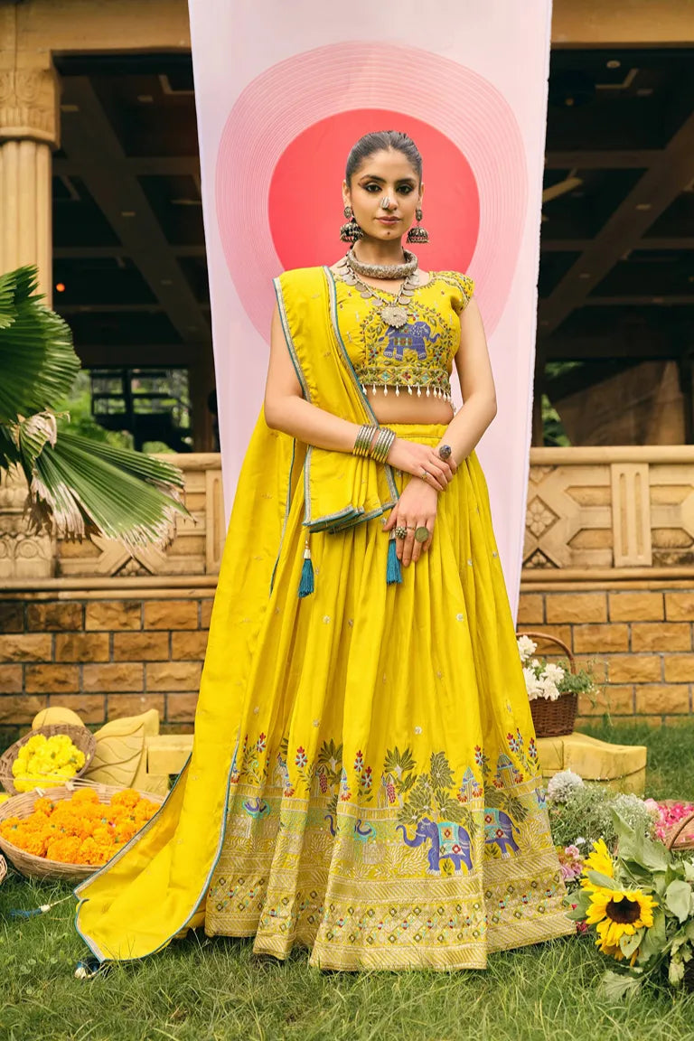Elephant Lehenga-choli