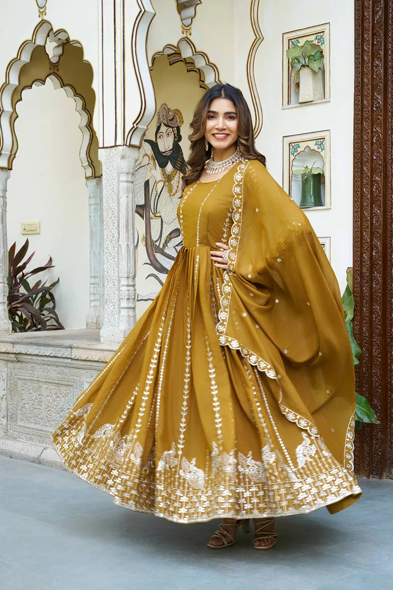 Full Flared Festive Gown