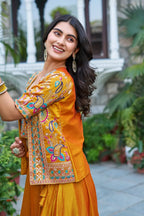 Choli & Skirt with Designer Jacket
