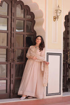 Peach Blossom  Anarkali Set