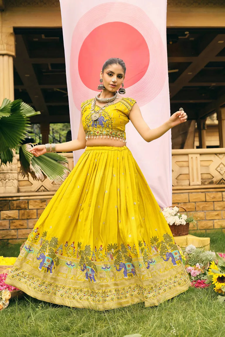 Elephant Lehenga-choli
