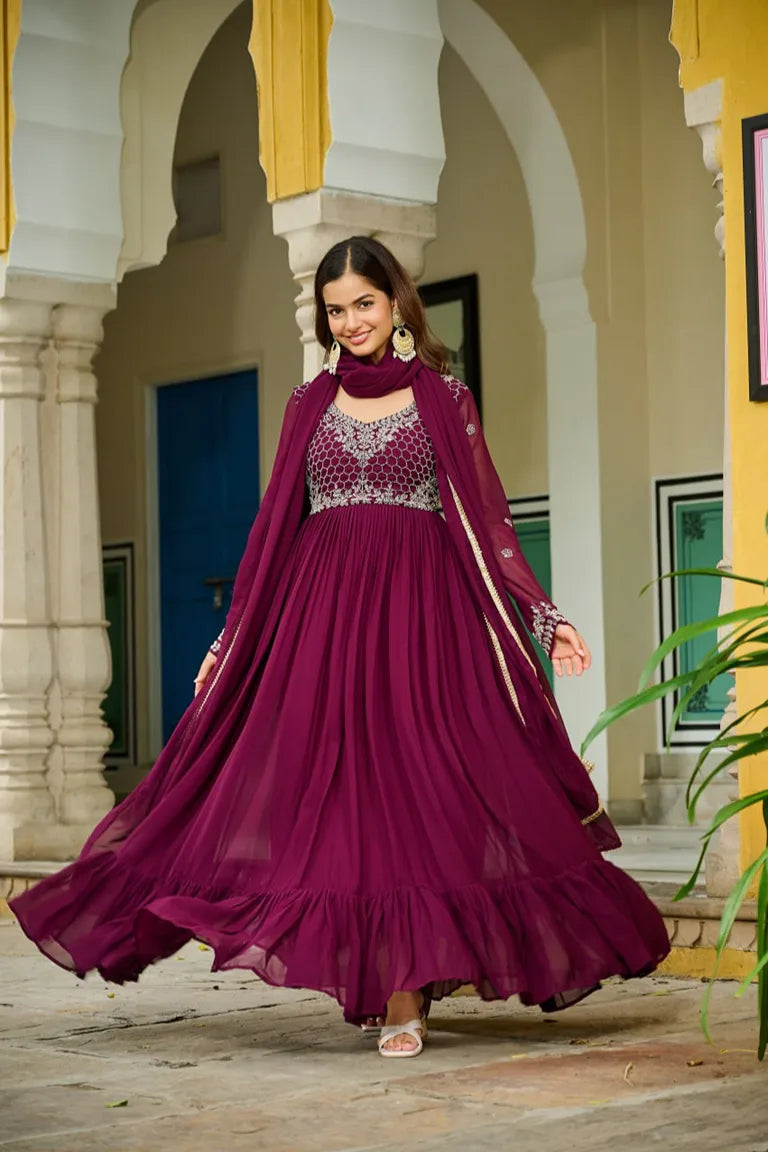 PREMIUM DESIGNER  GOWN-DUPATTA