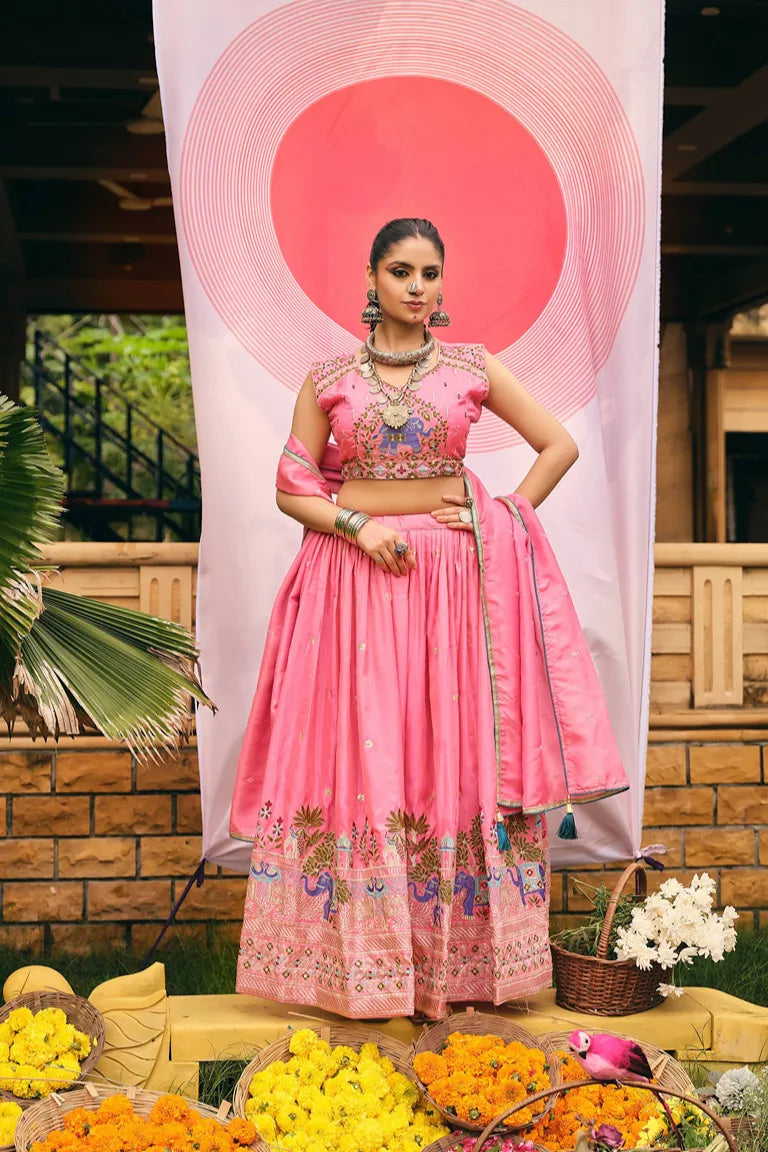 Elephant Lehenga-choli