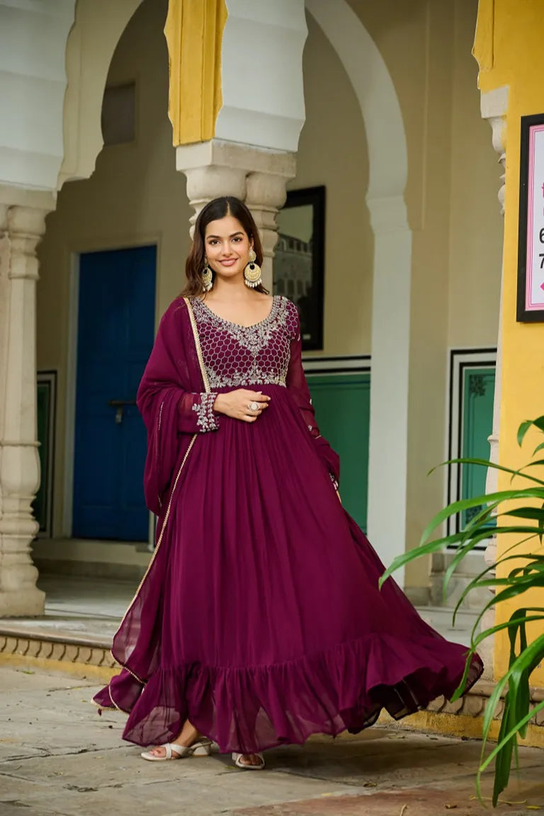 PREMIUM DESIGNER  GOWN-DUPATTA
