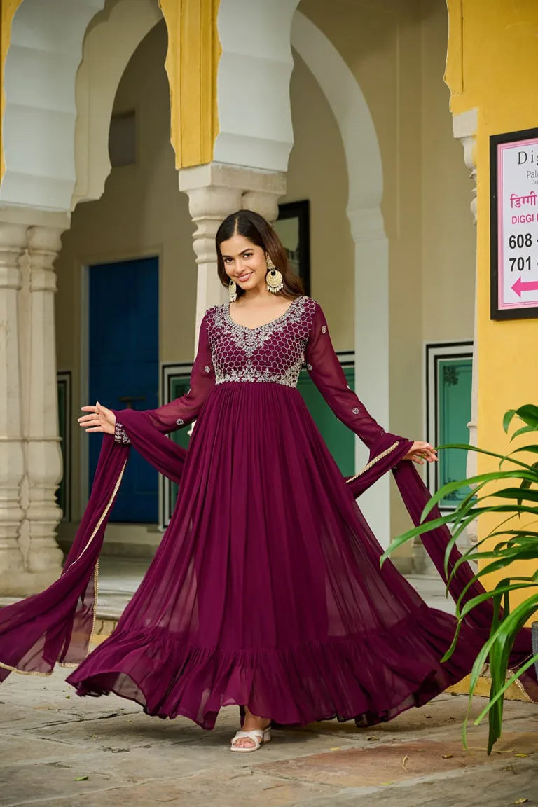 PREMIUM DESIGNER  GOWN-DUPATTA
