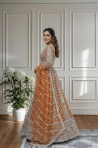 Rust Orange Lehenga Choli