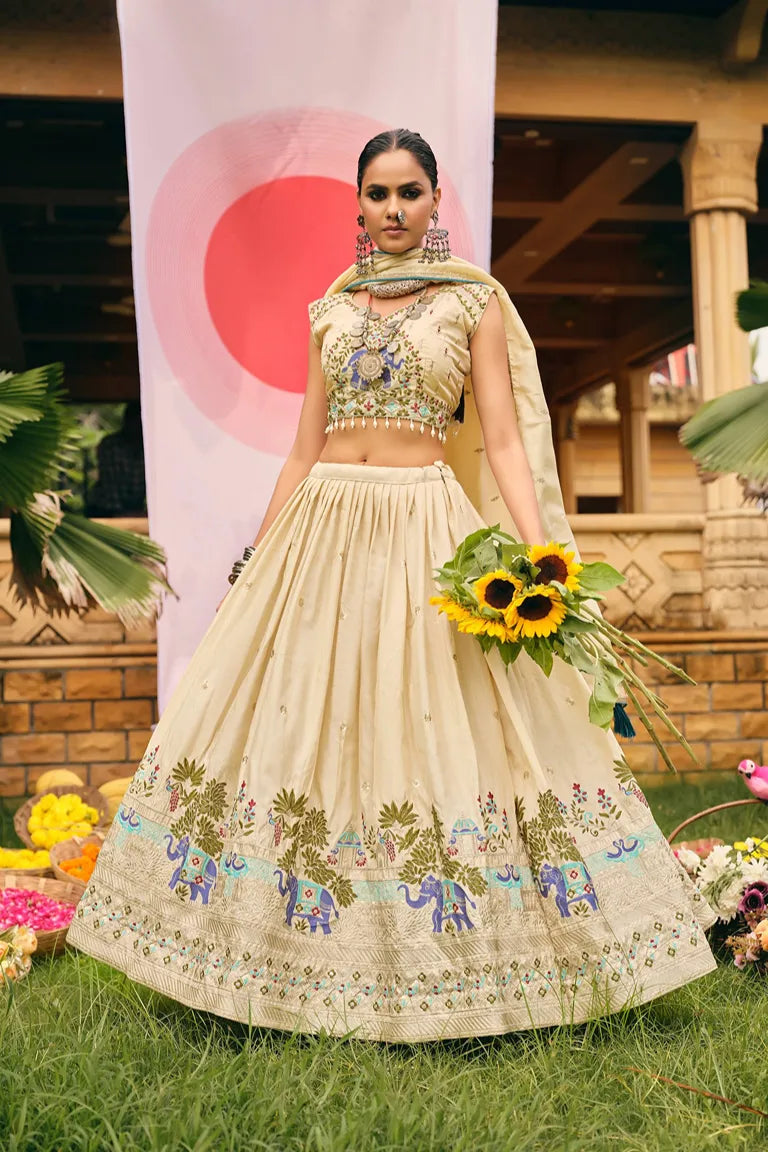 Elephant Lehenga-choli