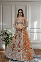 Rust Orange Lehenga Choli