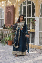 Midnight Zari Gown