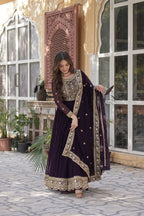 Midnight Zari Gown