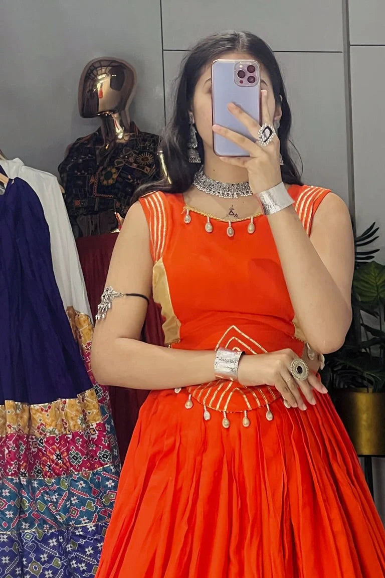 Ethnic Women Lehenga With Fancy Top