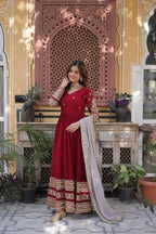 Vintage Ruby Gown