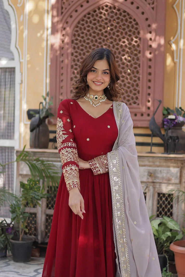 Vintage Ruby Gown