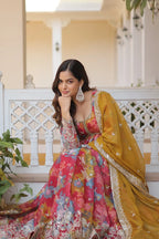 ALIA CUT GOWN WITH DUPATTA SET