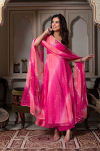 Festive Bandhani gown