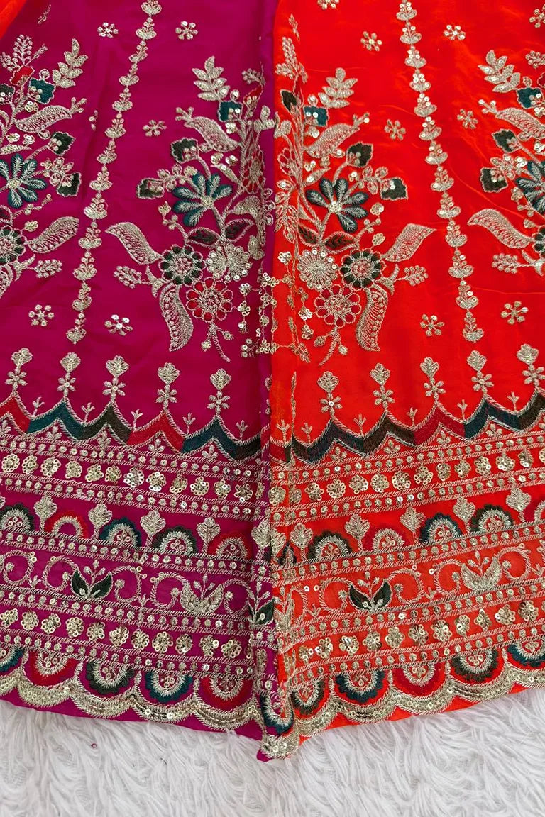 Orange Lehenga Choli