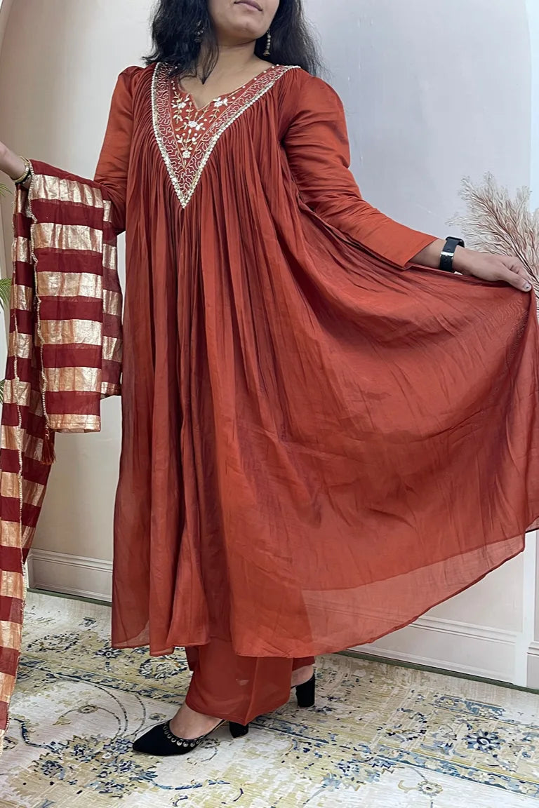 Flared Anarkali Dress
