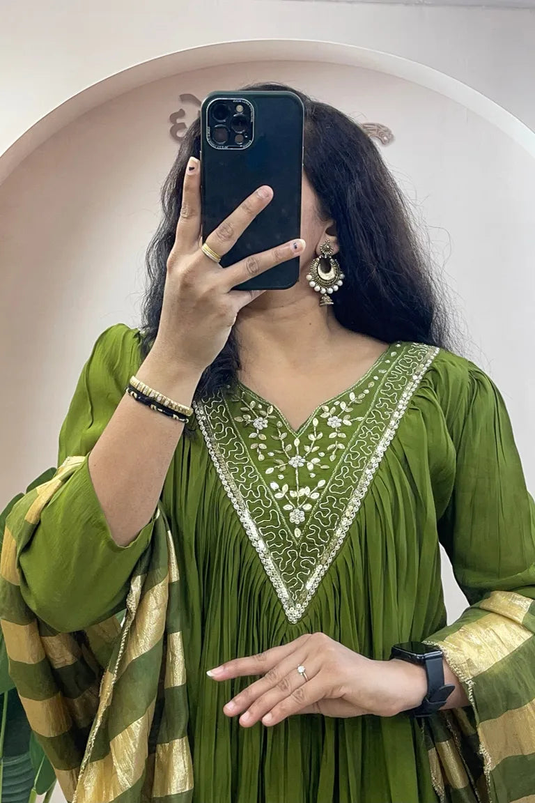 Flared Anarkali Dress