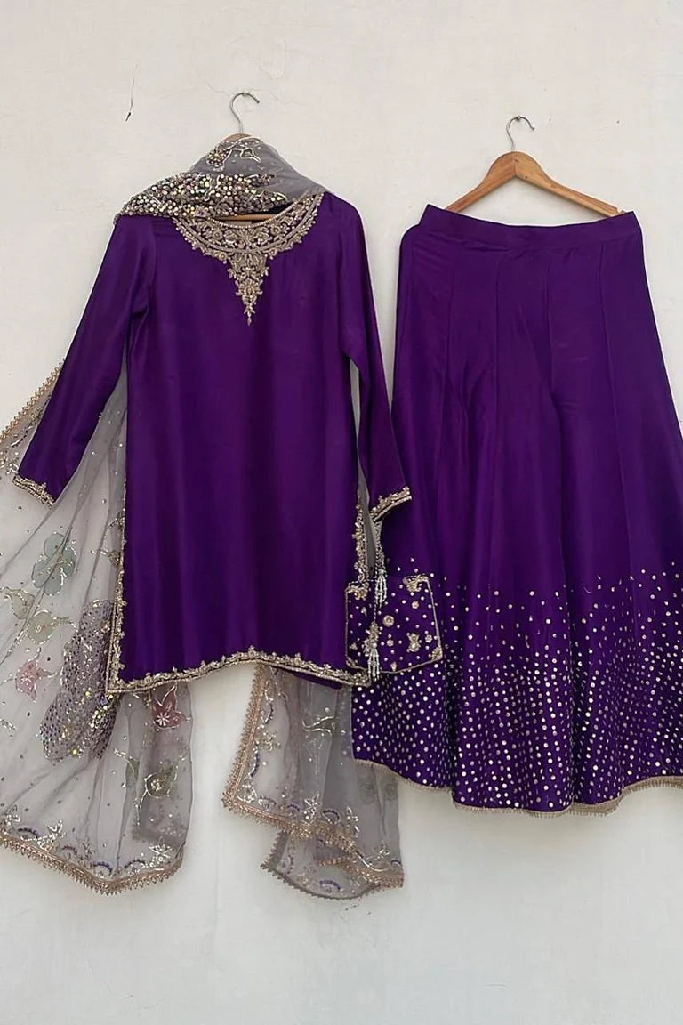 Deep Purple Festive Suit