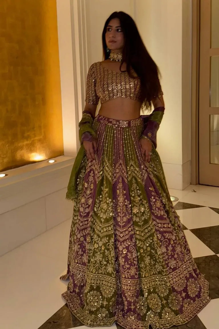 Olive Lehenga Choli