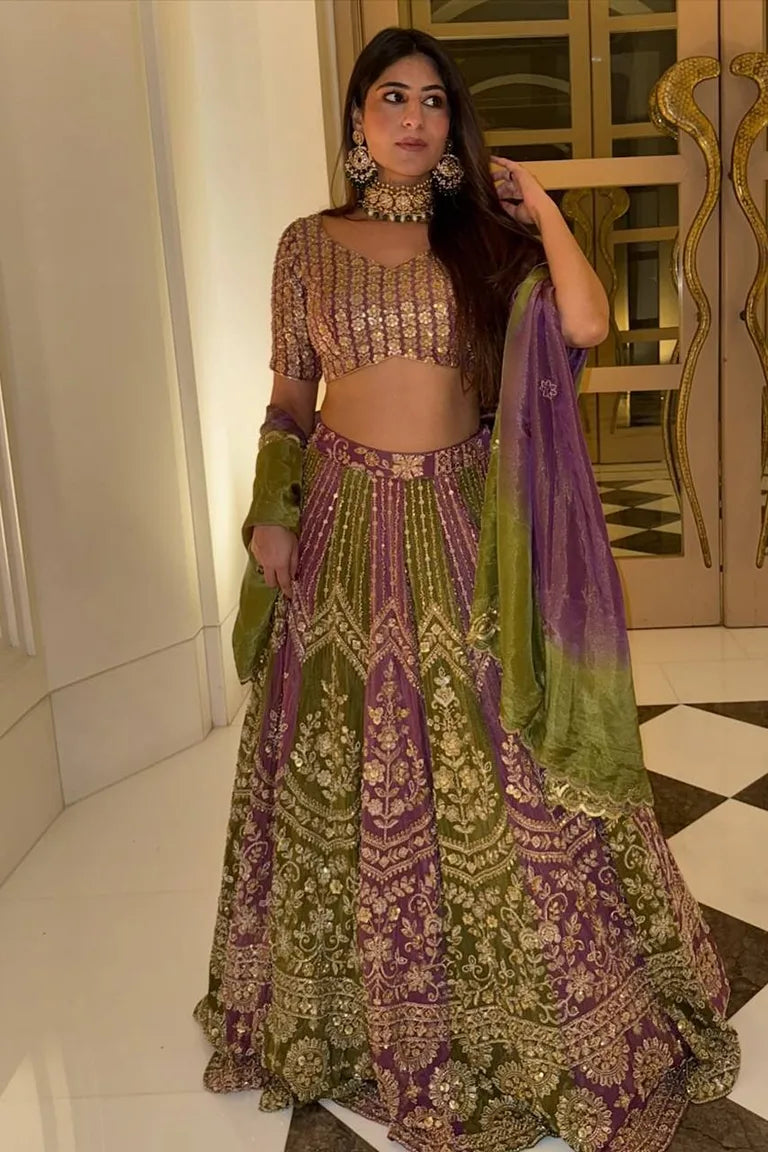 Olive Lehenga Choli