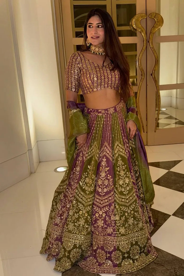 Olive Lehenga Choli