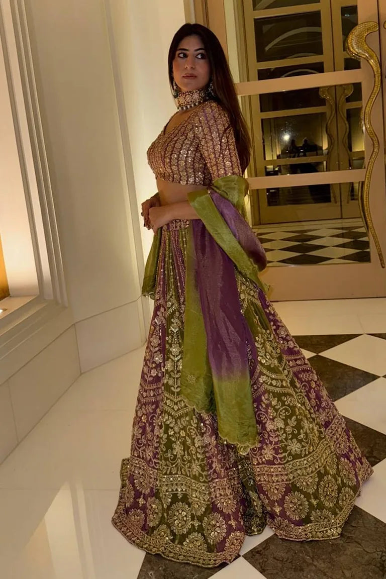 Olive Lehenga Choli