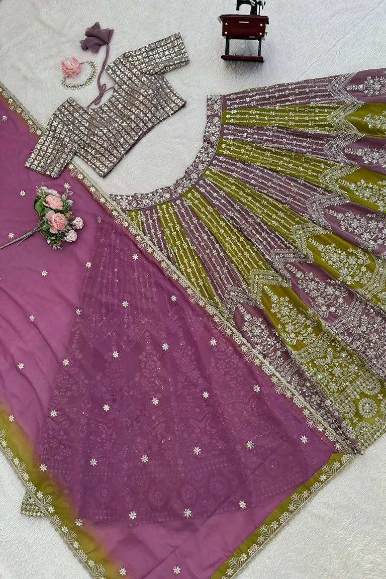 Olive Lehenga Choli