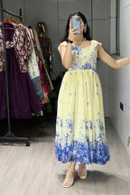 Royal Blue Majestic Frill dress