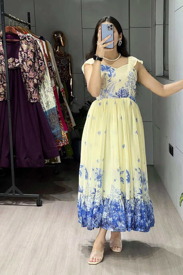 Royal Blue Majestic Frill dress