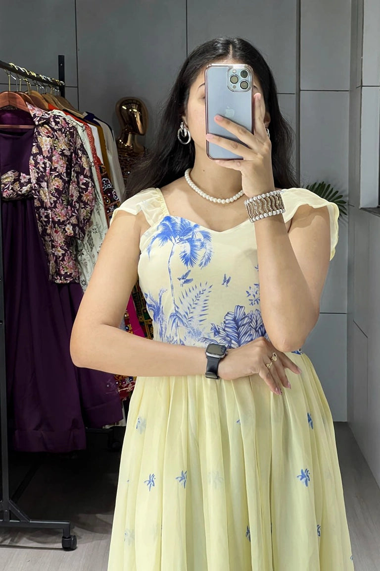 Royal Blue Majestic Frill dress