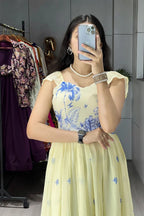 Royal Blue Majestic Frill dress