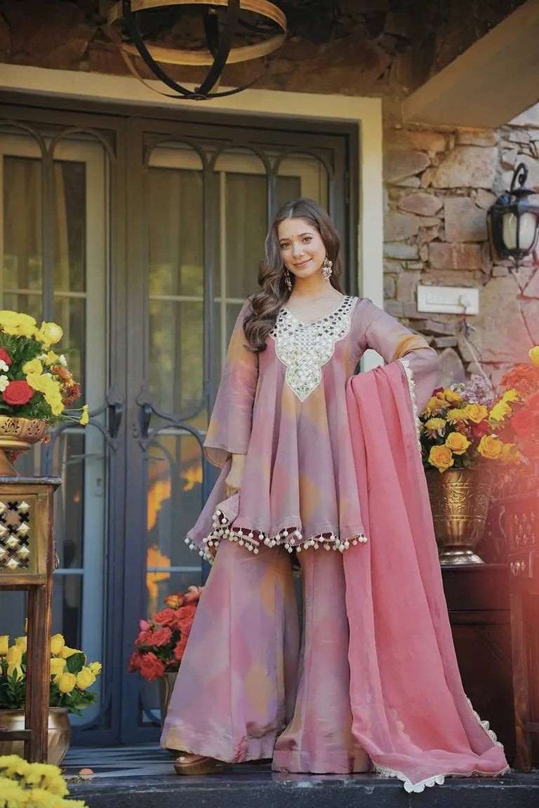 Soft Rose Celebration Wear