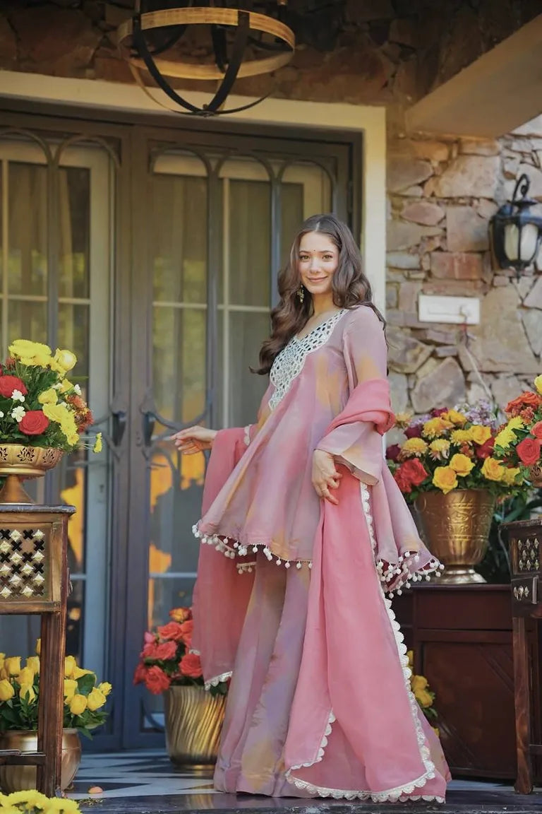 Soft Rose Celebration Wear