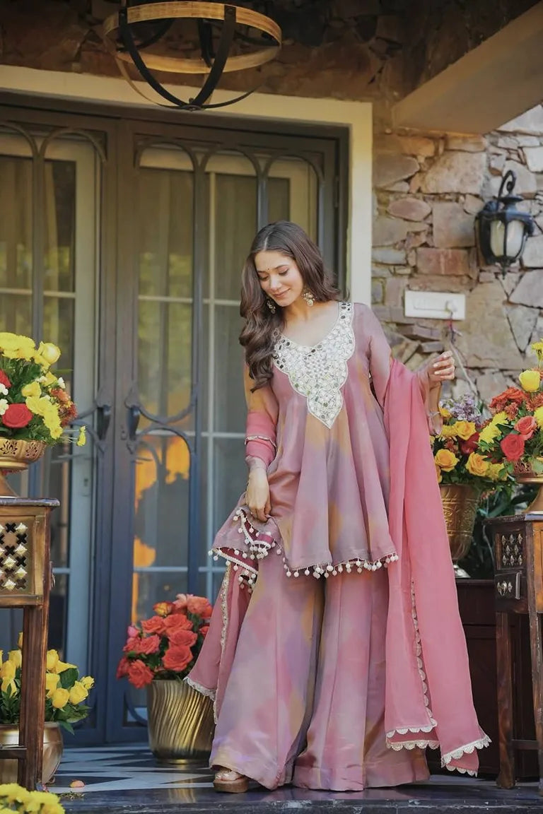 Soft Rose Celebration Wear
