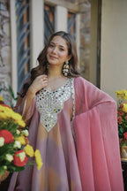 Soft Rose Celebration Wear