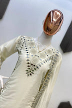 Ivory Mirror Work Suit Set