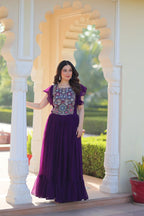Elegant Occasion Ruffle Gown
