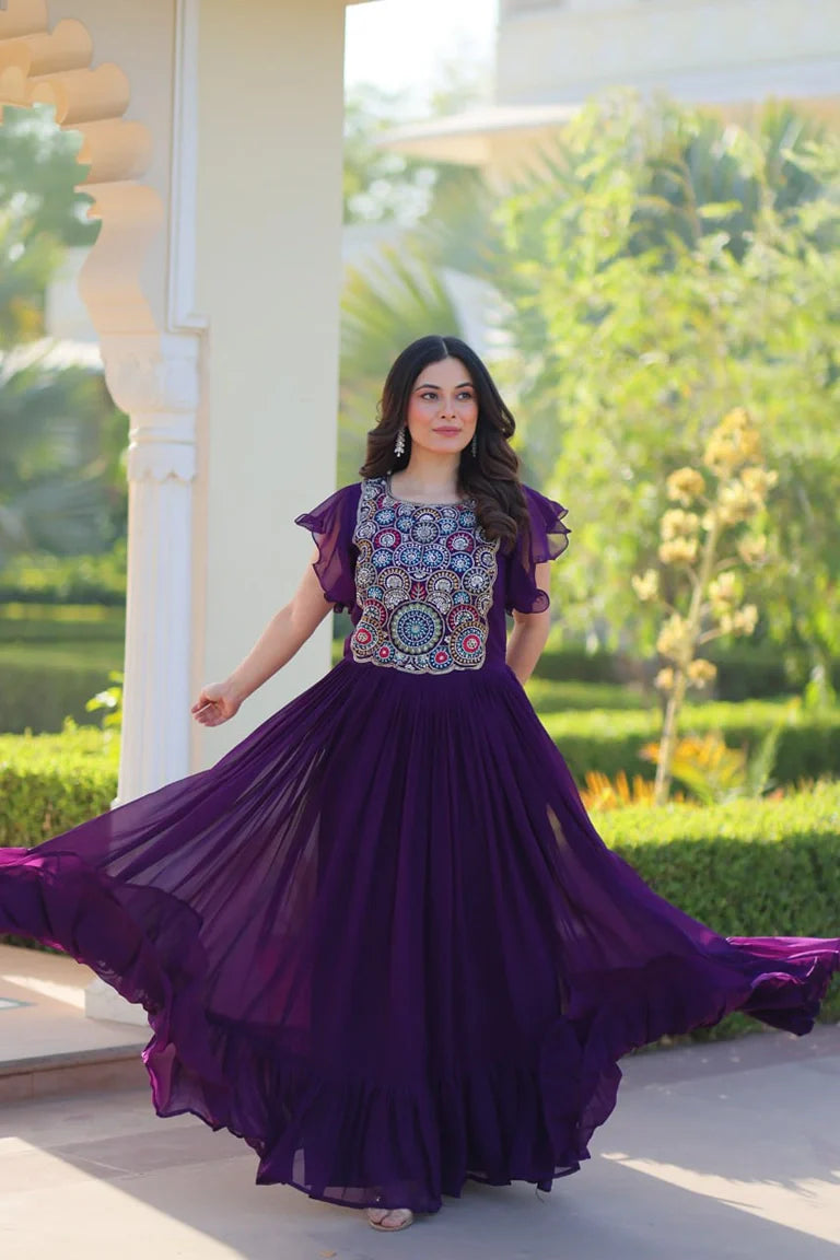 Elegant Occasion Ruffle Gown