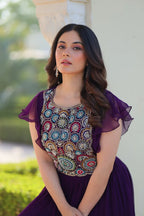 Elegant Occasion Ruffle Gown