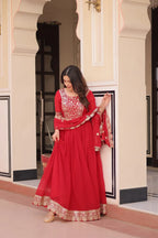 Emerald Zari Gown