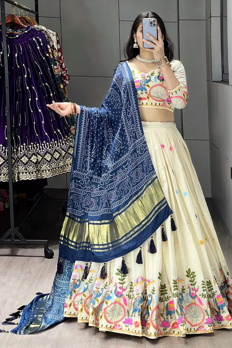 Heritage Garden Lehenga-choli