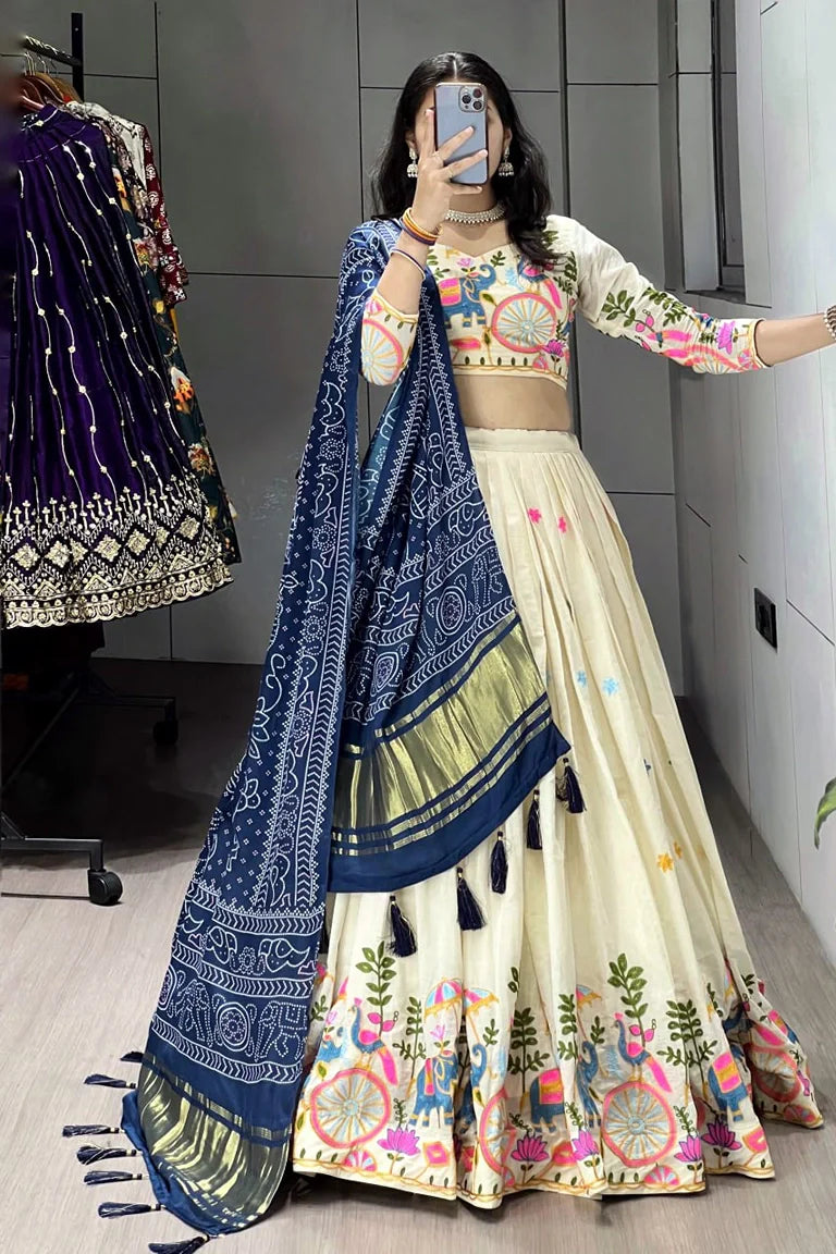 Heritage Garden Lehenga-choli