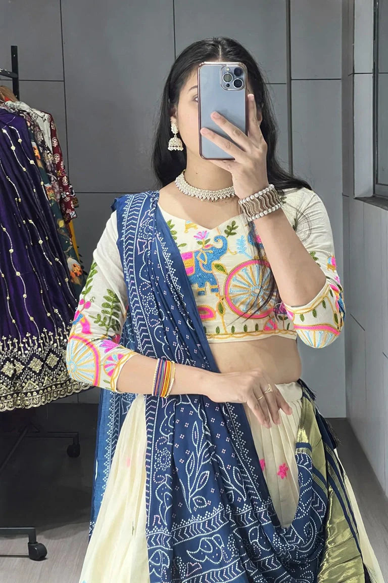 Heritage Garden Lehenga-choli